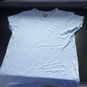 Aerie baby blue distressed top